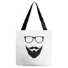 beard and glasses Tote Bags