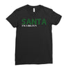 santa i'm a big fun Ladies Fitted T-Shirt