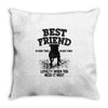 Best Friend Pİtbull Throw Pillow
