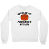 waffles are just pancakes with abs Crewneck Sweatshirt