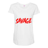 Martinez Twins savage Maternity Scoop Neck T-shirt