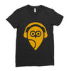 owl  (8) Ladies Fitted T-Shirt