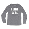 i like cats Long Sleeve Shirts