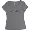 evolution of espionage Women's Triblend Scoop T-shirt