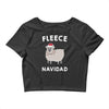 fleece navidad Crop Top