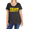 team bring it boots to asses the rock Ladies Curvy T-Shirt