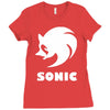 sonic uomo donna bambino sega videogames Ladies Fitted T-Shirt