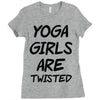 yoga girls are twisted Ladies Fitted T-Shirt