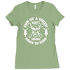 son of a biker Ladies Fitted T-Shirt