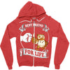 new owl best friend for life Zipper Hoodie
