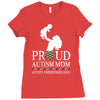proud Autism  mom Ladies Fitted T-Shirt