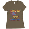 teachers give, share, care Ladies Fitted T-Shirt