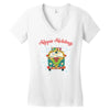 hippie holidays Women's V-Neck T-Shirt