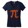 pumpkin pi Women's V-Neck T-Shirt