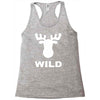wild animal funny Racerback Tank