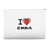 i love emma Accessory Pouches