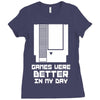 nes games were better unisex Ladies Fitted T-Shirt