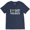 i love my soldier regular camouflage V-Neck Tee