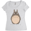 totoro 1 Women's Triblend Scoop T-shirt