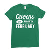 Queens are Born in February Ladies Fitted T-Shirt