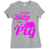 pig lover Ladies Fitted T-Shirt