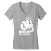 born to ride Women's V-Neck T-Shirt