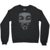 v for vendetta mask guy fawkes cool girls womens cotton t shirt dw01 Crewneck Sweatshirt