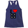 i love code Racerback Tank