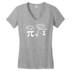 be rational get real nerdy geek pi nerd Women's V-Neck T-Shirt