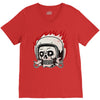 skull biker V-Neck Tee
