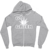 go green Zipper Hoodie