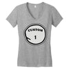 personalized custom Women's V-Neck T-Shirt