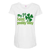 my 1st saint paddyday Maternity Scoop Neck T-shirt