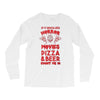 horror movies, pizza and beer Long Sleeve Shirts