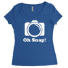 oh snap camera Women's Triblend Scoop T-shirt