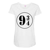 Harry Potter Train 9 3:4 Maternity Scoop Neck T-shirt