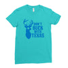 don't buck with texas funny Ladies Fitted T-Shirt