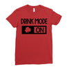 drink mode on Ladies Fitted T-Shirt