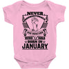 Never Underestimate Dog Rescuer Who Was Born January Baby Onesie