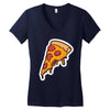 hot pizza Women's V-Neck T-Shirt