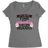 it' ok to stare at my cupcakes they are delicious Women's Triblend Scoop T-shirt