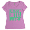straight outta pre k Women's Triblend Scoop T-shirt