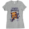 brain drain fox Ladies Fitted T-Shirt