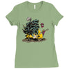 moving castle grayskull Ladies Fitted T-Shirt