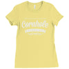 undisputed cornhole champion Ladies Fitted T-Shirt
