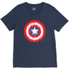 captain america dying bleeding logo V-Neck Tee