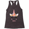 birthday unicorn family series sister Racerback Tank