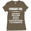 Super February Girl Ladies Fitted T-Shirt