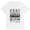 Born In February V-Neck Tee