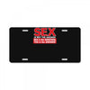funny rude sex is not the answer, ideal birthday gift or present License Plate